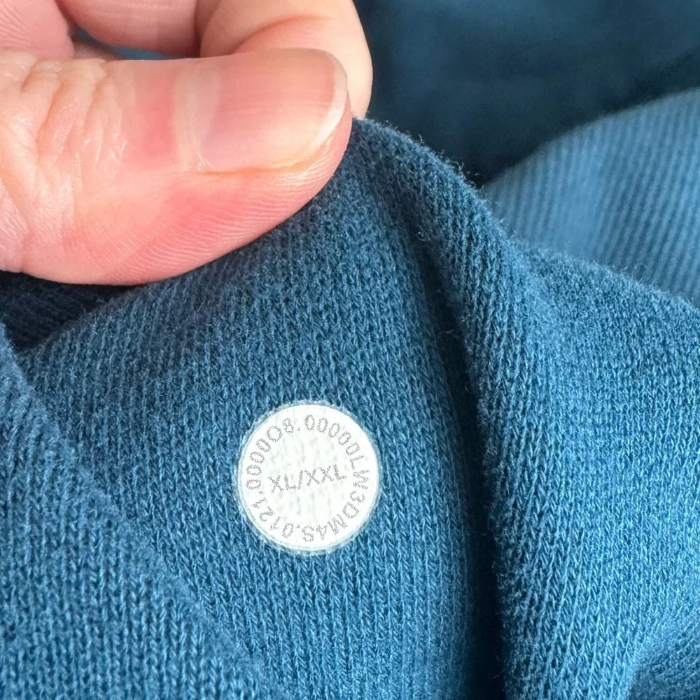 Lululemon Scuba Oversized 1/2 Zip Hoodie in Blue Borealis Size XL/XXL